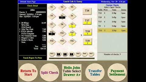 ViewTouch Video Training: Splitting a Check