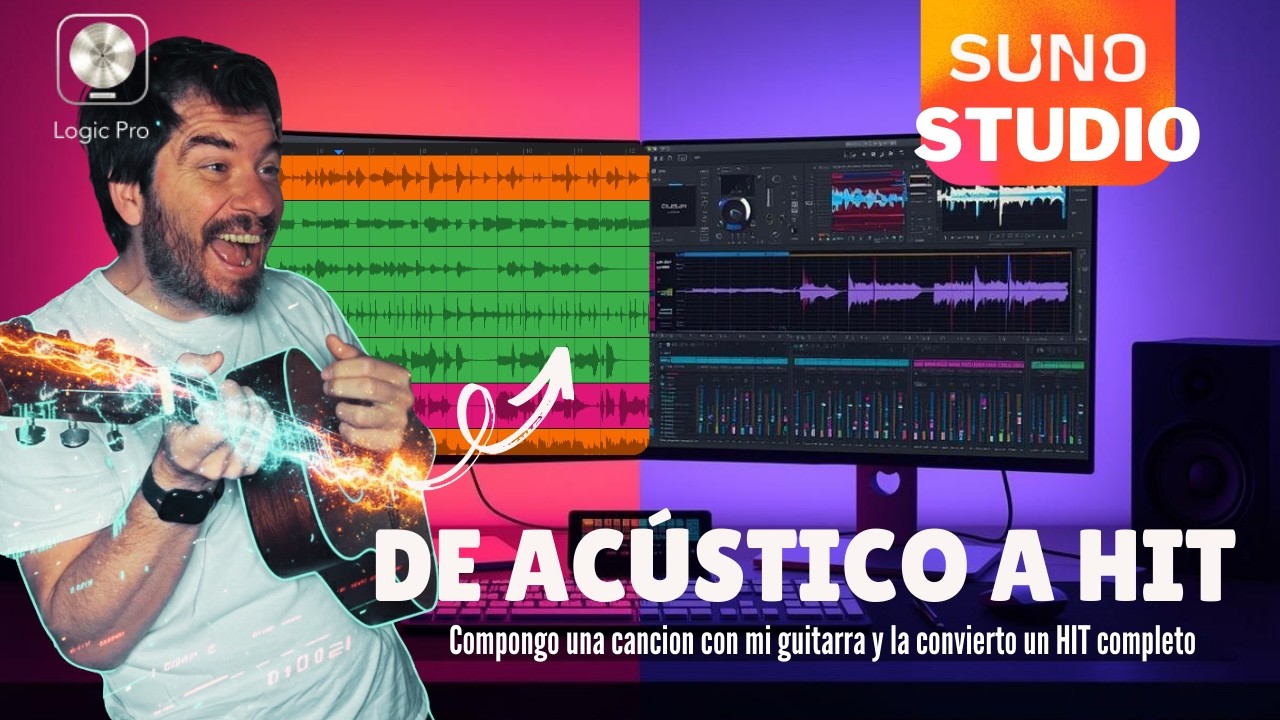 De Guitarra Acustica a HIT en 15 minutos: SUNO IA + Logic Pro (Resultado Real)