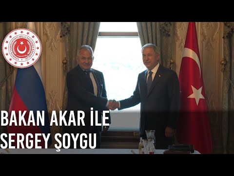 Millî Savunma Bakanı Hulusi Akar, Rusya Federasyonu Savunma Bakanı Sergey Şoygu ile Görüştü