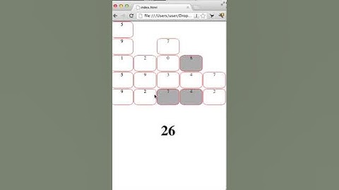 HTML5 Addtris Game Prototype