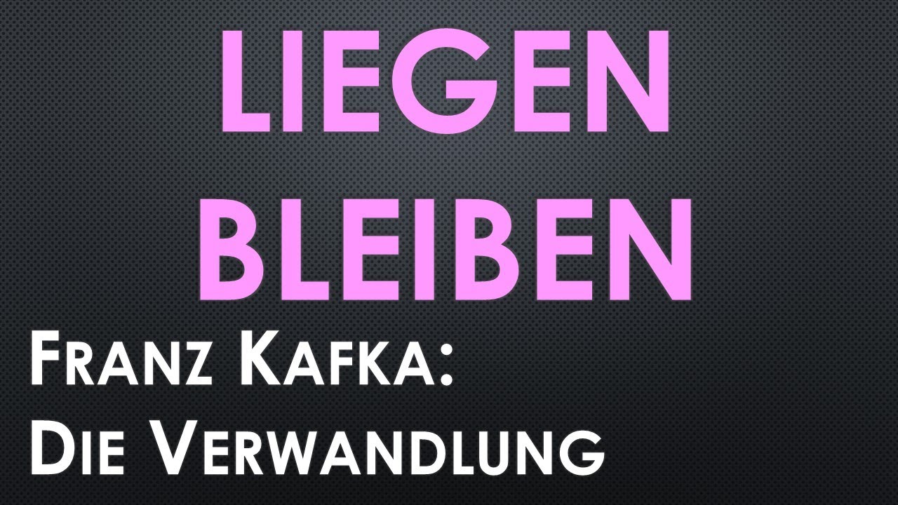 Interpretation Die Verwandlung Kafka Franz Kafka: DIE VERWANDLUNG Literatur Klassiker Büchertipps #kafka #