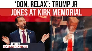 Trump Jr MIMICS DAD At Kirk Memorial; POTUS Expressions Captivate Crowd