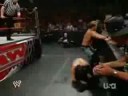 When Chris Jericho was trying to rip off the barrier to hit Paul London, a fan was holding it down and yelling things at Chris Jericho. Another fan even said "DON'T DO THAT TO PAUL!" All rights of this video go to WWE, i do not own this video.