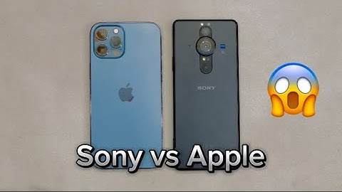 iPhone 12 Pro Max vs Sony Xperia pro-1 comparison and apps loading test in 2024