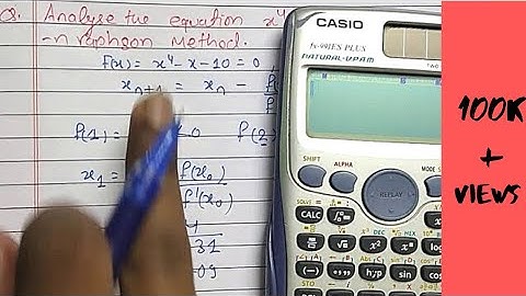 Newton Raphson Method | Newton Raphson Method Example