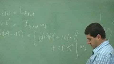 Angular Momentum and Collisions Example 1 Part 2