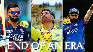 End of an era sad edit•Virat X Dhoni X Rohit Ipl 2024 sad•Sam Editz #viral