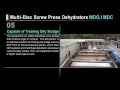 MDQ/MDC-series Tsurumi Multi-Disc Screw Press Dehydrators