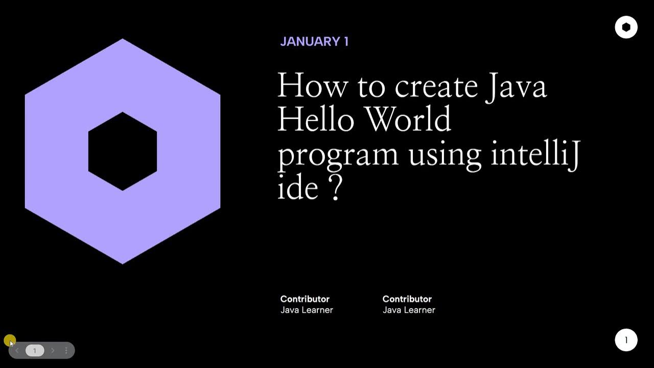 How to create Java Hello World program using intelliJ ide ? - YouTube