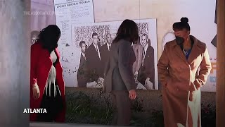 Biden visits MLK's tomb before voting rights speech