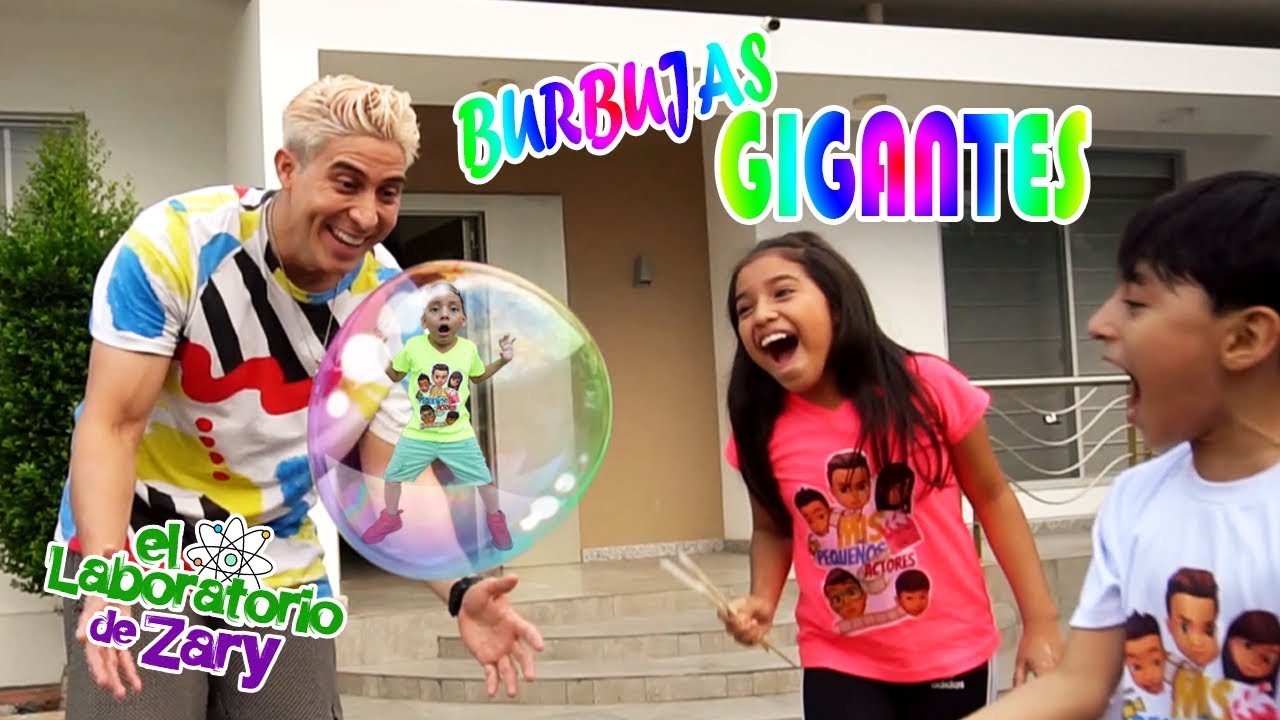 COMO HACER BURBUJAS GIGANTES ( EL LABORATORIO DE ZARY )