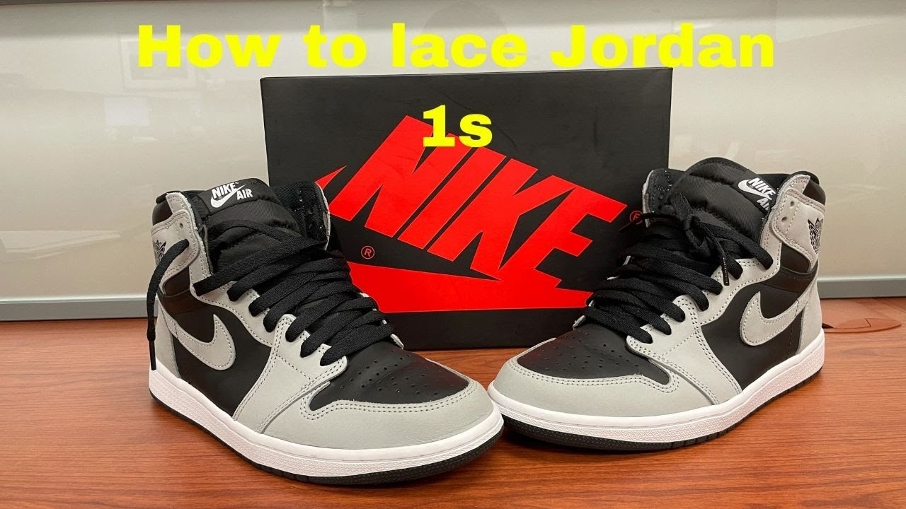 How To Lace Jordan 1s Tutorial - YouTube