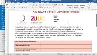 ADV 101 Intro   ILP Reflections