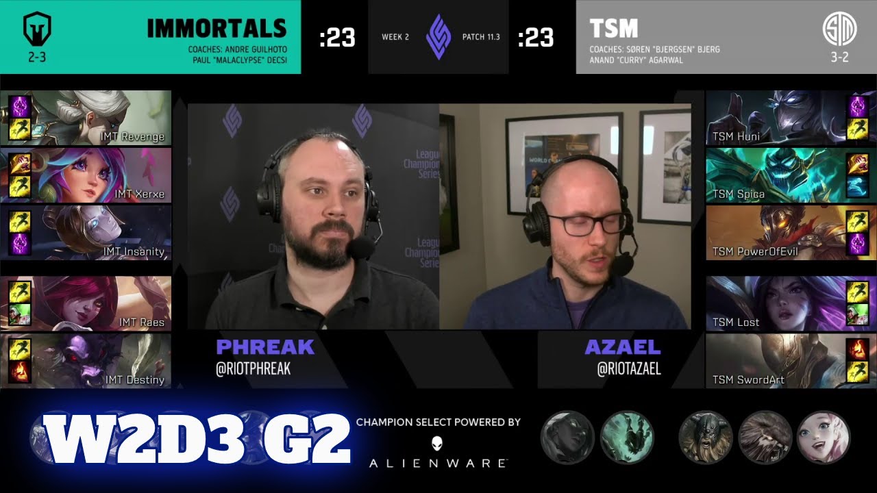 Immortals vs TSM | Week 2 Day 3 S11 LCS Spring 2021 | IMT vs TSM W2D3