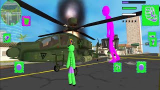 Green Monster  Stickman Rope Hero screenshot 5