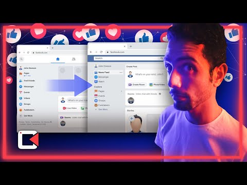 تخلص من شكل الفيسبوك الجديد وطريقة العودة للشكل القديم مع تفعيل الدارك مود