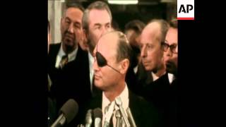 SYND 5-2-72 ISRAELI DEFENCE MINISTER, MOSHE DYAN, IN WASHINGTON