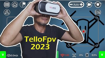 Learning to Fly FPV Drone in 2023 with TelloFpv App and VR Goggles on DJI Ryze Tello