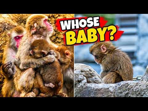 This Baby Monkey Had Too Many Moms... Punch Had None 🥺