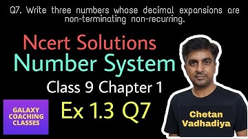 Ex 1.3, Q7 Class 9 Maths l Ncert solution l chapter 1 Number system