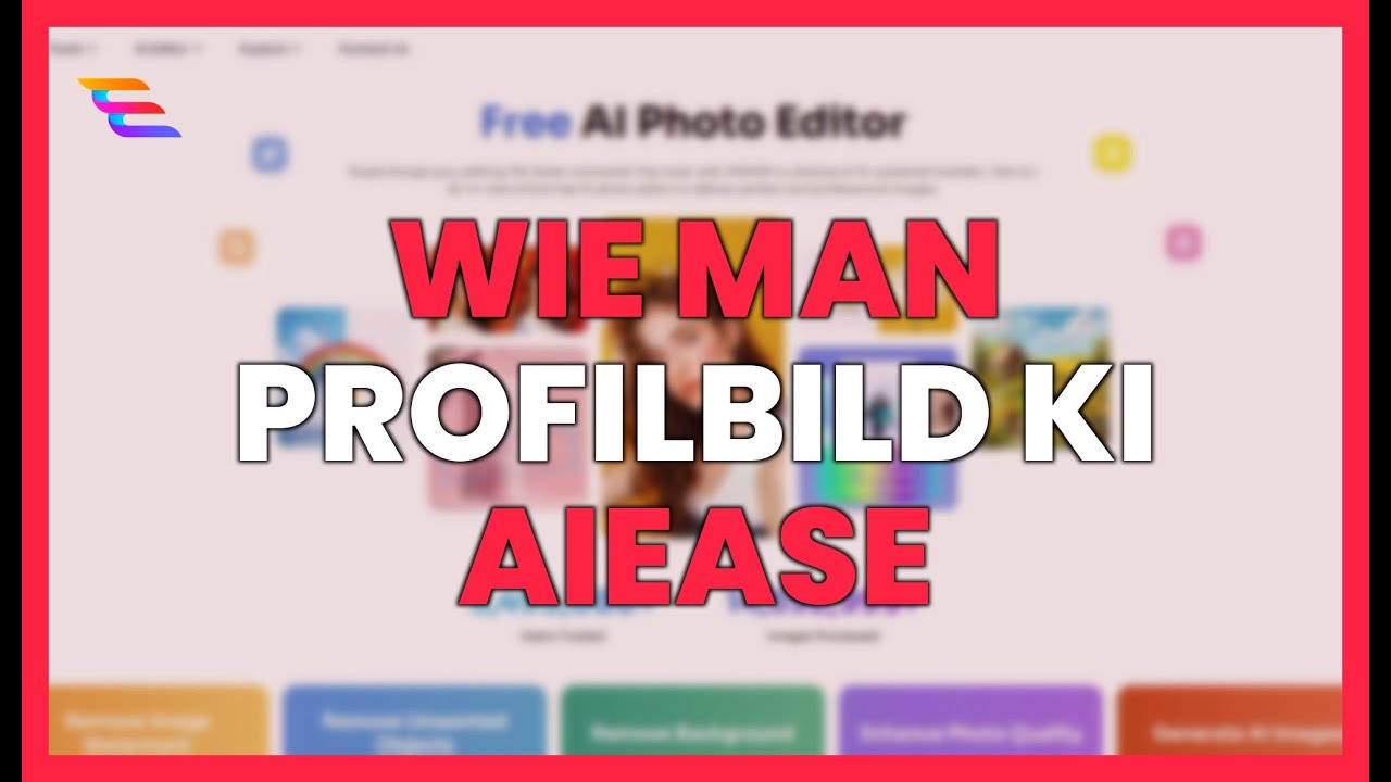 Profilbild WIE MAN EIN PROFILBILD MIT KI IN AIEASE ERSTELLT: PERFEKTES BILD - YouTube