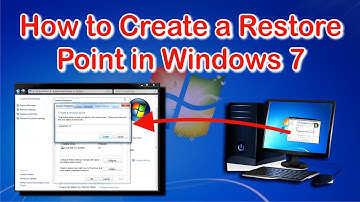 How To Create A Restore Point in Windows 7