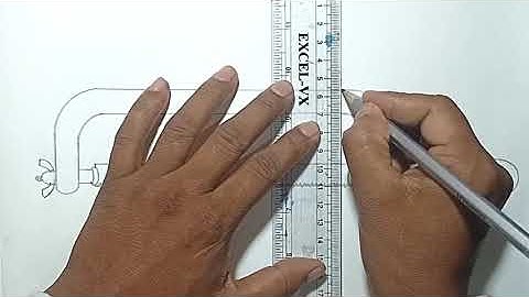 How to draw a Hacksaw easy process