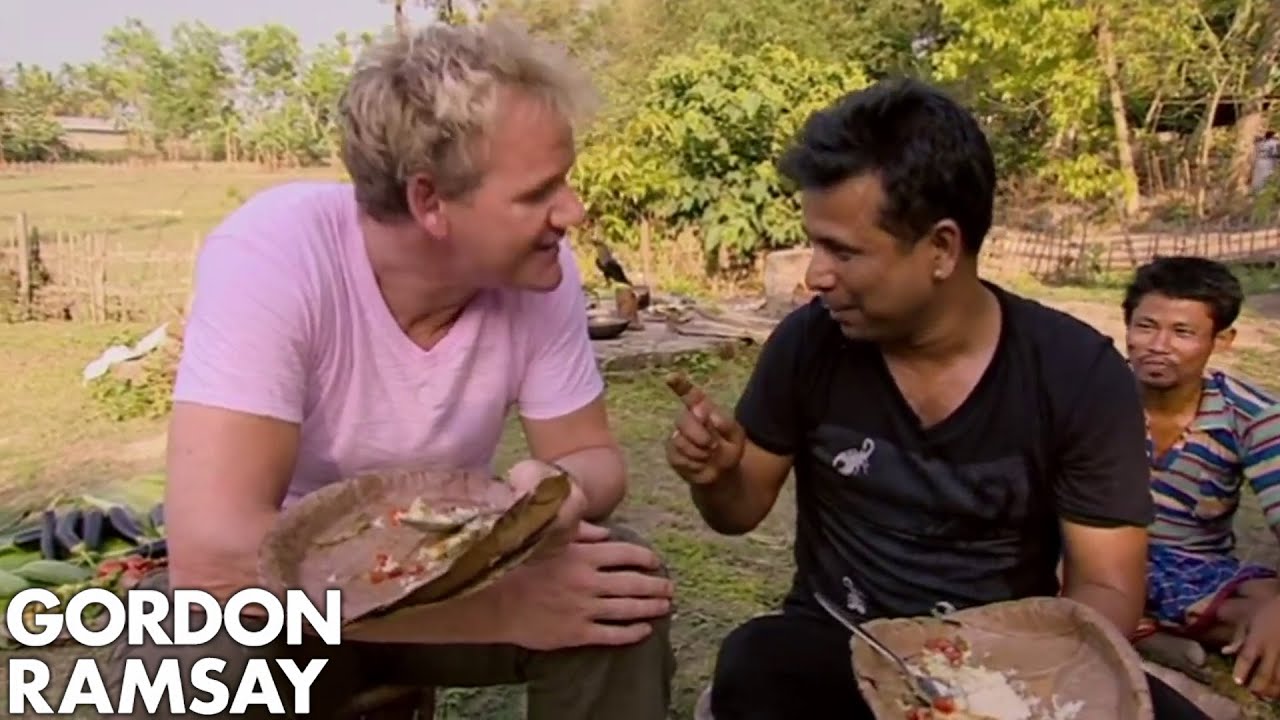 Gordon Ramsay Learns How To Make A Fresh Water Fish Curry | Gordon