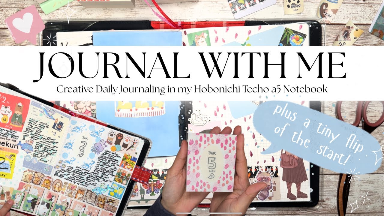 Ведите дневник вместе со мной // Творческое ведение дневника // Блокнот Hobonichi Techo с разлино...
