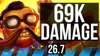 CORKI vs AKALI (MID) | 69K damage | NA Grandmaster | 26.7