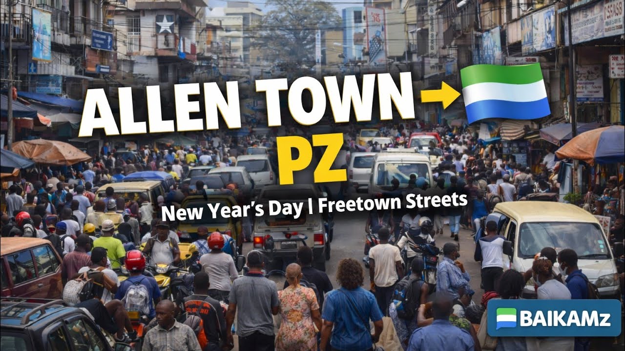 Road Trip: Allen Town → Abacha Street → PZ 🇸🇱 | New Year’s Day in Freetown