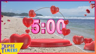 Celebrity 5 Minute Timer with music Valentines Day Hearts Profile