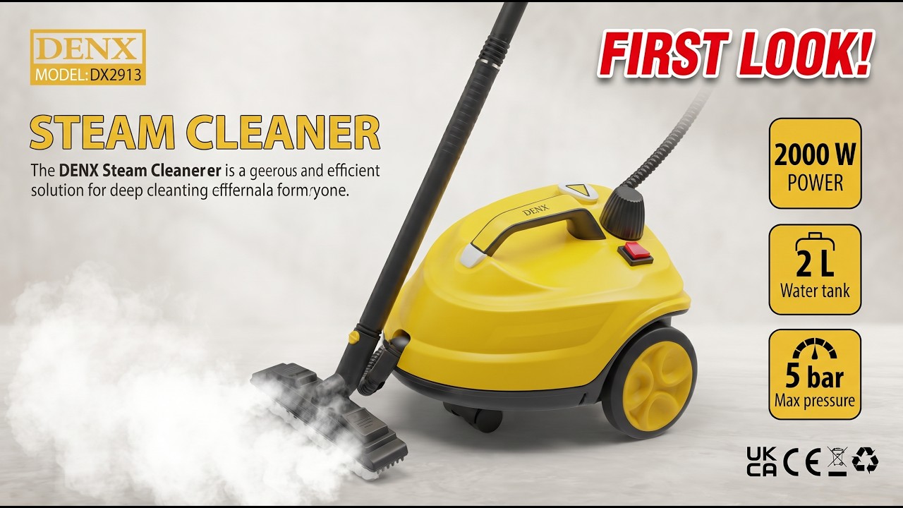 DENX | Steam Cleaner (DX2913) - YouTube