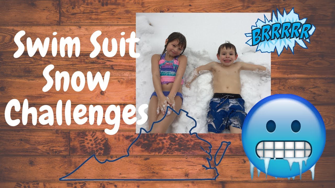 Swim Suit Snow Challenges YouTube
