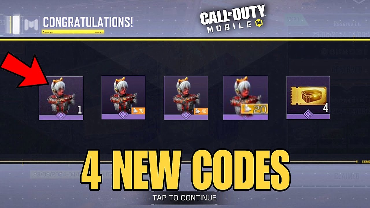 *NEW* CODM 4 WORKING PERMANENT CHARACTER REDEEM CODES OCTOBER 2024 ...