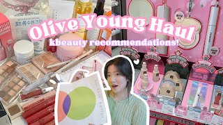 olive young haul  | shopping in korea for kbeauty products, huge korean skincare and makeup haul