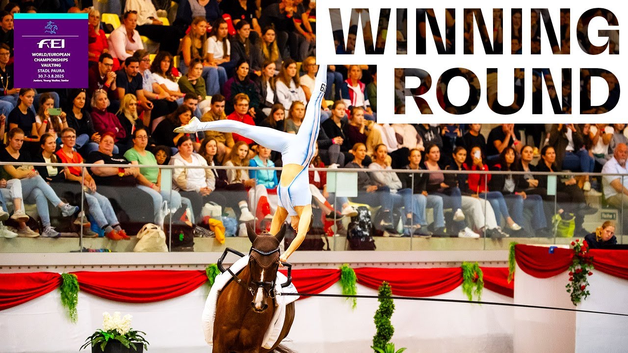 Kathrin the great gets gold! 👑 | Individual Senior Female - FEI Vaulting European Championship™ 25