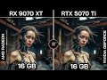 RX 9070 XT VS RTX 5070 Ti+ Ryzen™ 7 9800X3D : TEST IN 20 GAMES
