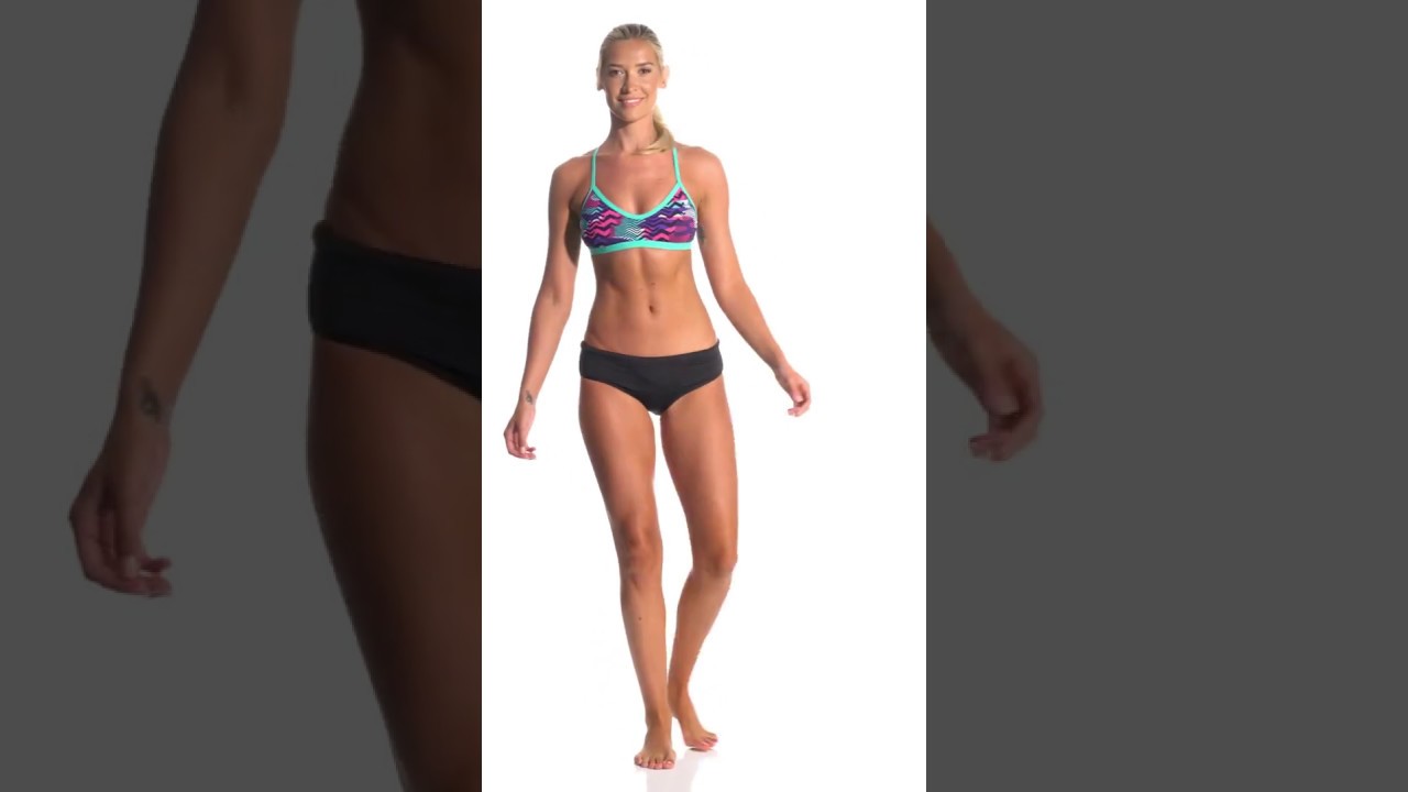 TYR Women's Teramo Crosscut Tieback Top | SwimOutlet.com