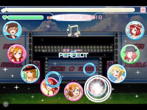 ラブライブ！ スクフェス 夏の終わりの雨音が [HARD] Full Combo 判定強化なし (No perfect locks)