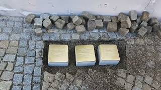 JINDŘICHŮV HRADEC: Kameny zmizelých - Položení kamenů