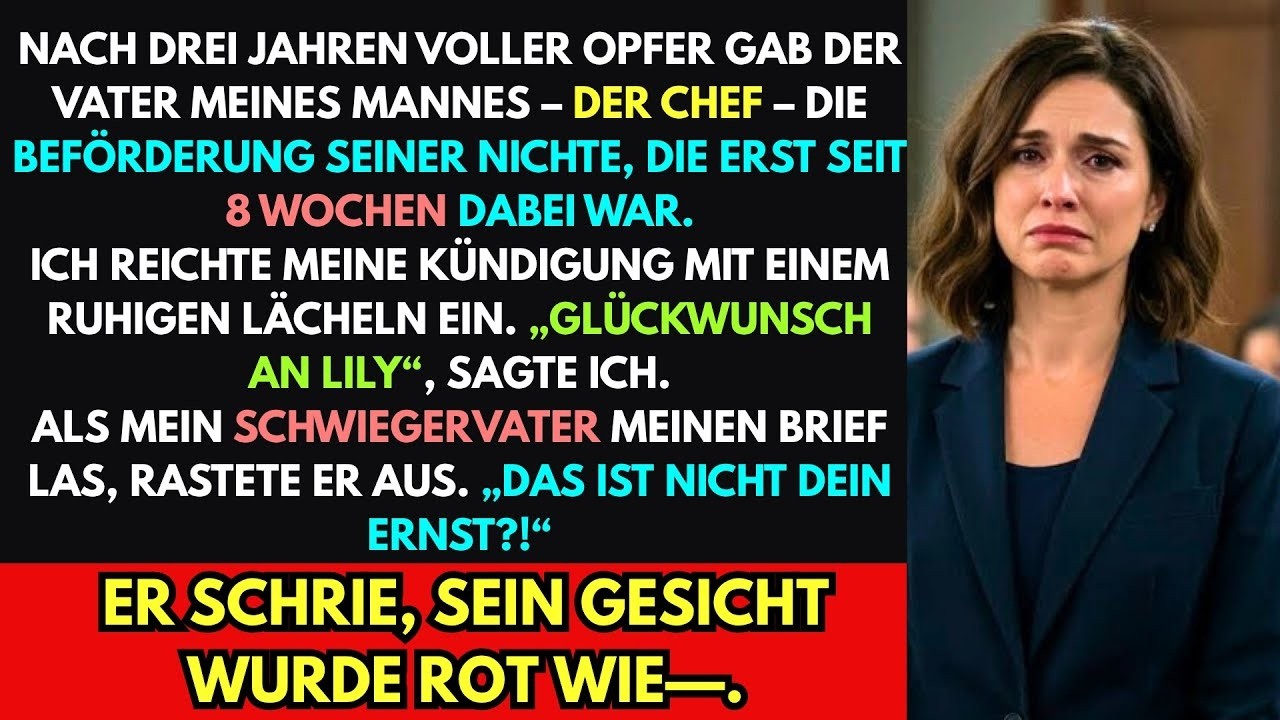 Er lachte, als ich kündigte… bis er meinen Brief las  Was darin stand, ließ ihm das Lachen vergehe