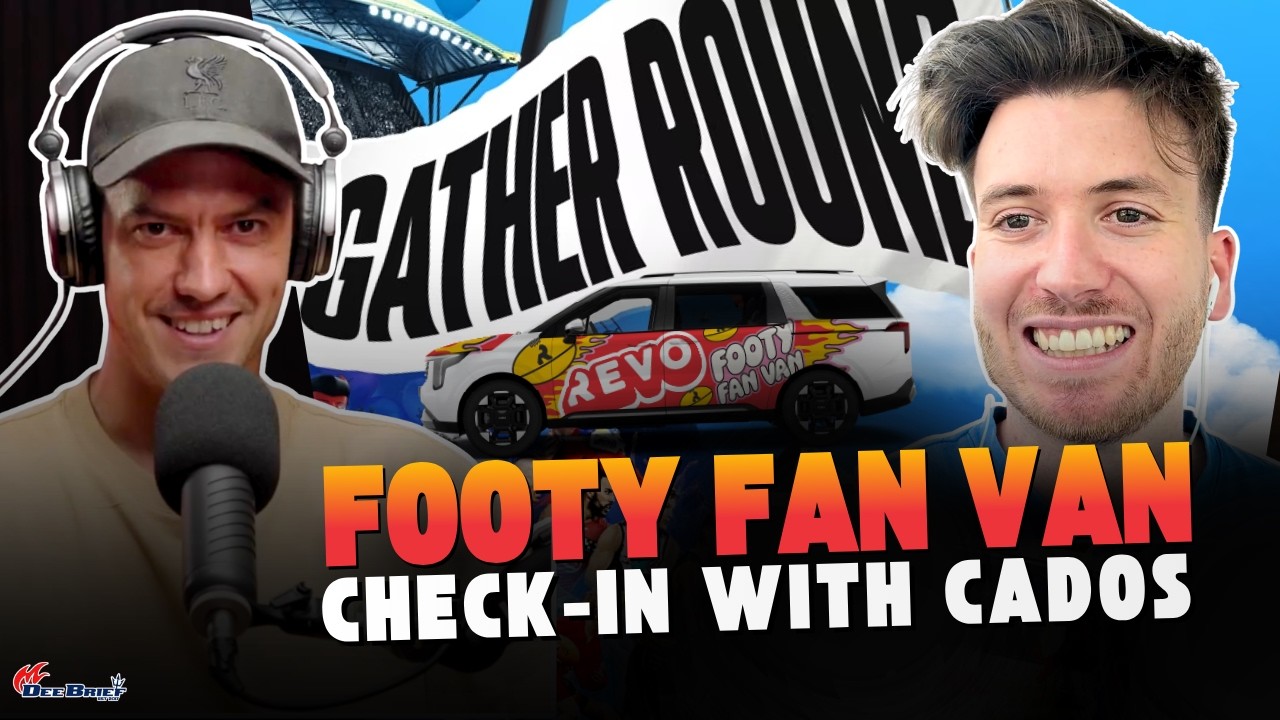 Cados MacDonald in the Revo Footy Fan Van Gather Round Special YouTube