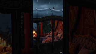 Heavy Rain on Carriage Roof #calming  #soothingsounds #highfantasy #rain