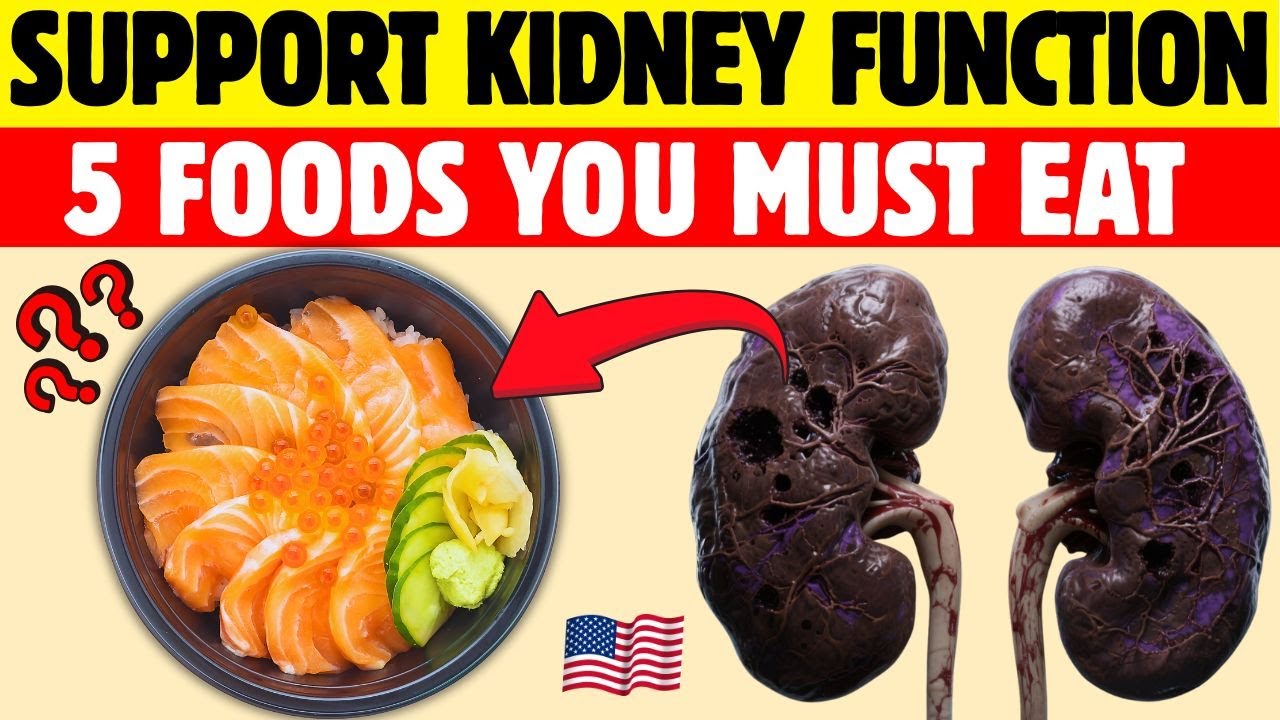 5 FOODS THAT HELP IMPROVE CREATININE & SUPPORT KIDNEY FUNCTION.