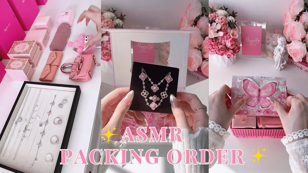 ASMR Packing Orders 🎀 Pack 3 Orders With Me | Relaxing 💕
