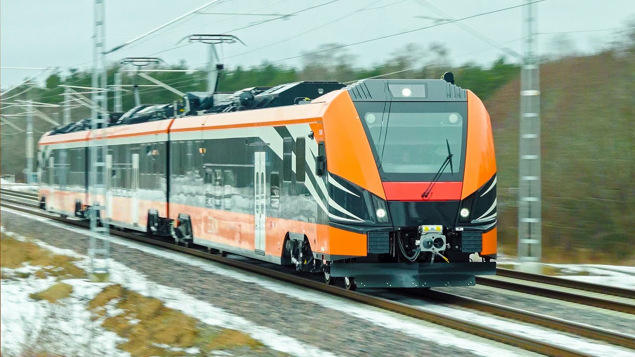 Elron Škoda 3342 speed test run