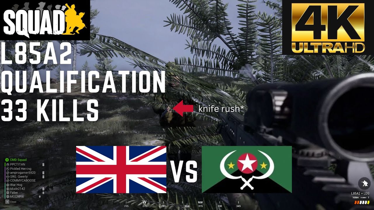 Squad - UK vs RUS - Belaya RAAS - Rifleman - (4K)