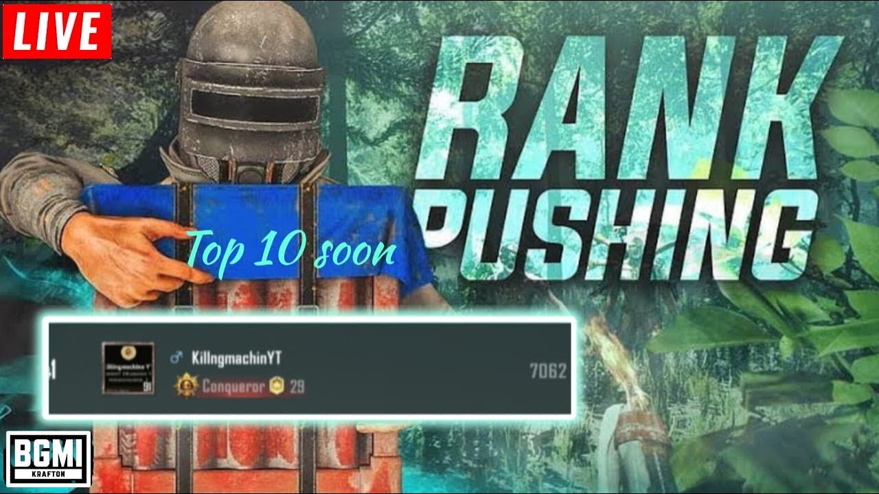 BGMI LIVE RANK PUSH | ROAD TO TOP 1 #BGMI #RANKPUSH - YouTube