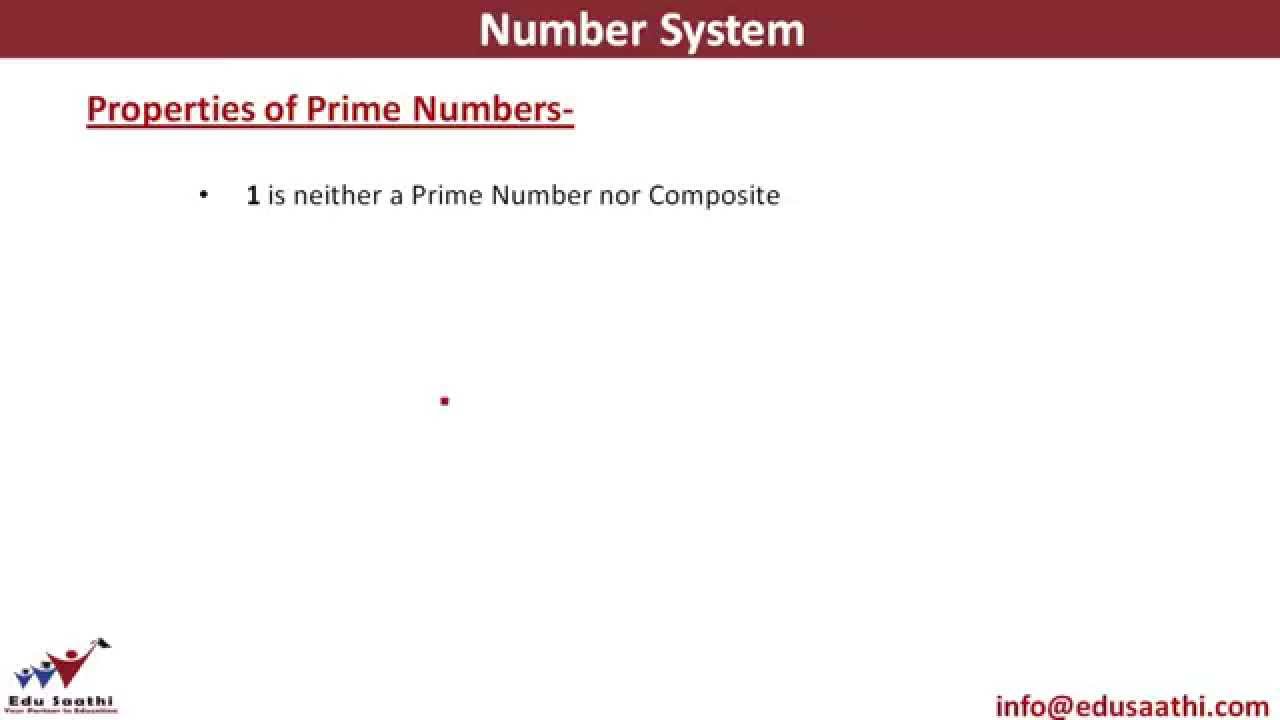 Properties Of Prime Numbers YouTube Properties Of Prime Numbers YouTube